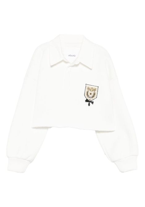 Felpa modello polo Lù-Lù BY MISS GRANT | LL3836LATTE